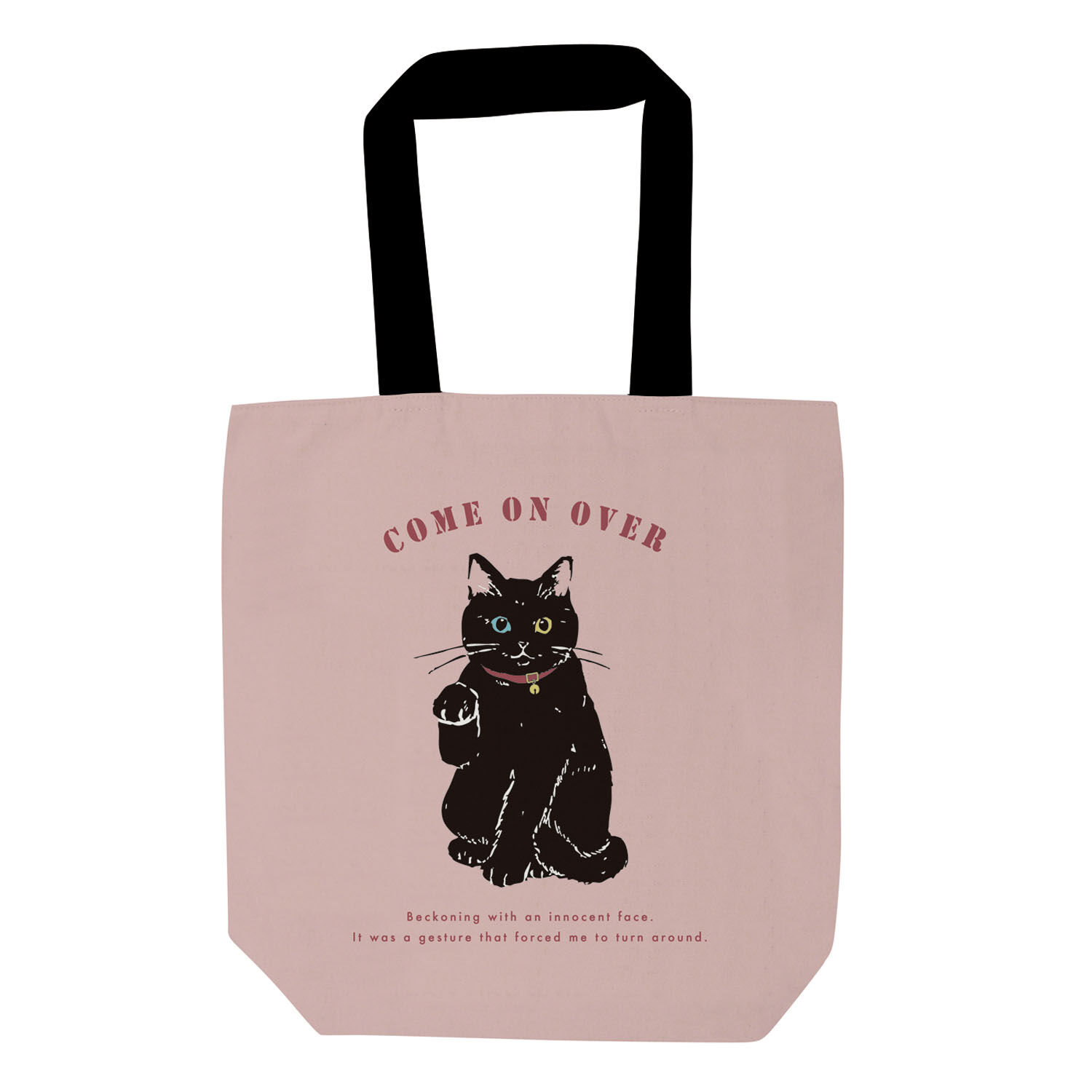 レオン 招手造型 帆布拉鍊托特包 W36×H38cm|トートバッグ レオン招き