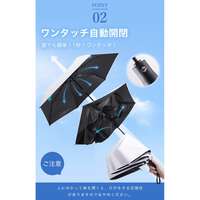 【CICIBELLA】205g全遮光一鍵自動開合花柄折疊晴雨傘｜【NEW】ワンタッチ花柄折りたたみ傘