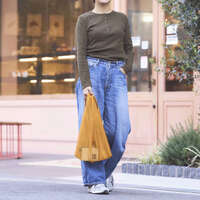 方格網眼購物袋 S H30×W28cm 側寬19cm【OMCC】｜OMCC SHOPPING BAG SQUARE MESH Sサイズ