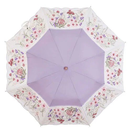 花卉刺繡 遮光100% 晴雨兼用 折疊傘 50cm