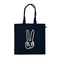 ゆるうさ 兔子印花棉布袋 40×40cm 可放A4【マタノアツコ】｜マタノアツコ ゆるうさシーチングバッグ