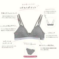 三角杯無鋼圈胸罩 高含棉素面款 PEACH JOHN×LECIEN｜ピーチジョン×ルシアン 三角ノンワイヤーブラ 無地タイプ