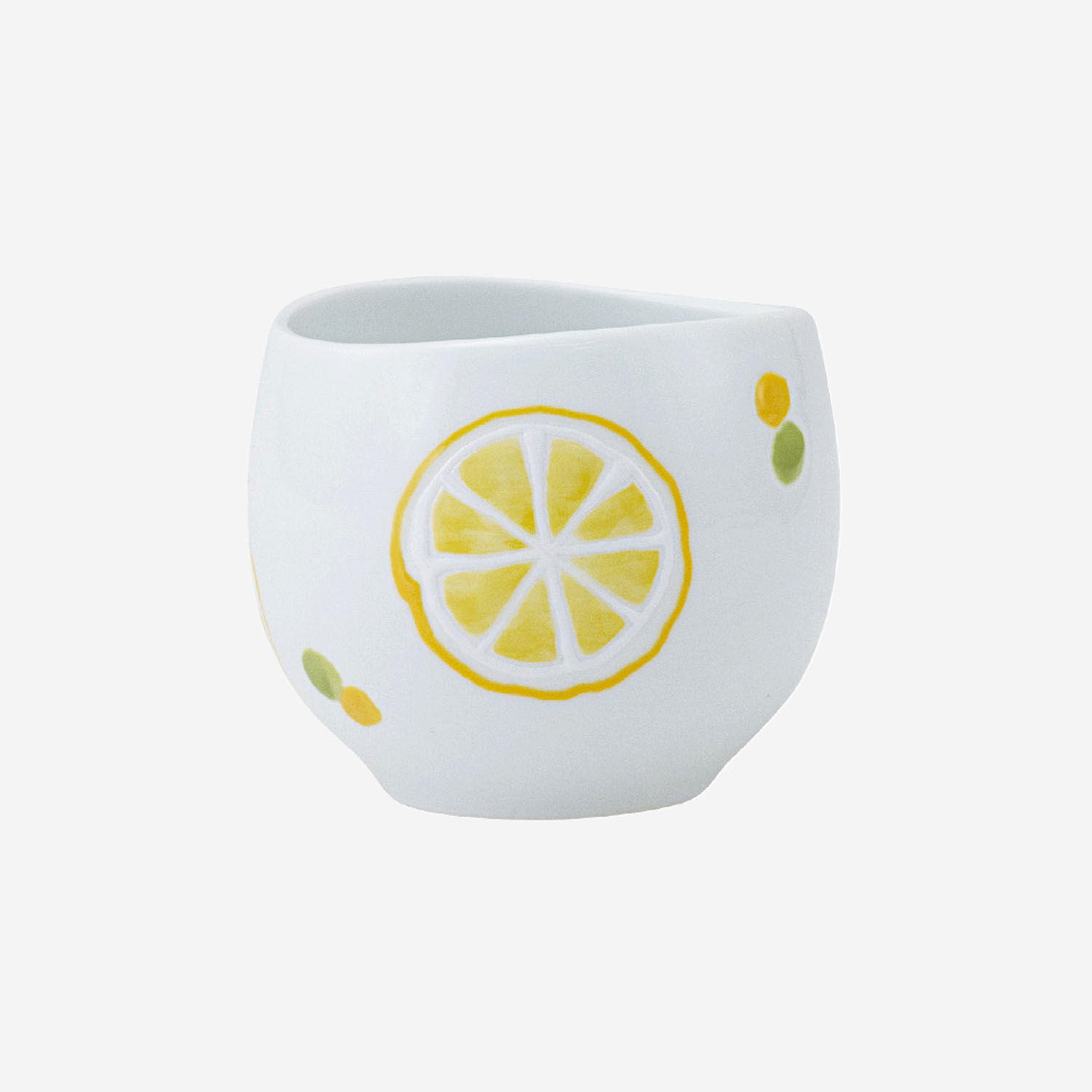 Lemon 檸檬手繪迷你杯 波佐見燒 瓷器 125ml 日本製｜Lemon ミニカップ