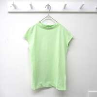 【LAITERIE】USE天竺法式袖中領T恤 日本製 ｜LAITERIE USE天竺 フレンチミドルネックTシャツ