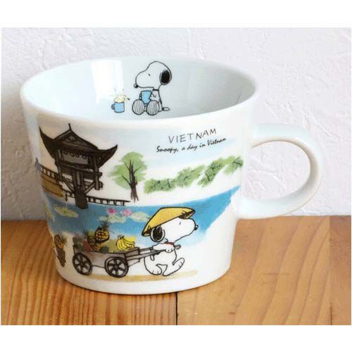 PEANUTS 史努比世界旅行馬克杯 美濃燒 28款城市圖案 340ml｜スヌーピー 世界旅行マグ