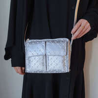 SOFTY 雙外袋肩背包 15×20cm【GHERARDINI】｜GHERARDINI SOFTY Wポケットショルダーバッグ