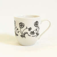 Pista Maison 美濃燒花卉瓷器馬克杯 300cc 銀蓮花／三色堇｜Pista Maison マグカップ