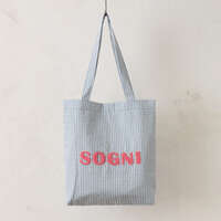 格紋彩色刺繡托特包 SOGNI 可肩背 A4可放 3色｜ロゴポップトートバッグ