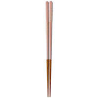 日本製天然木筷 ミレイ 螺鈿光澤 方頭好夾 可洗碗機 23cm 四色｜箸 ミレイ 23cm 先角