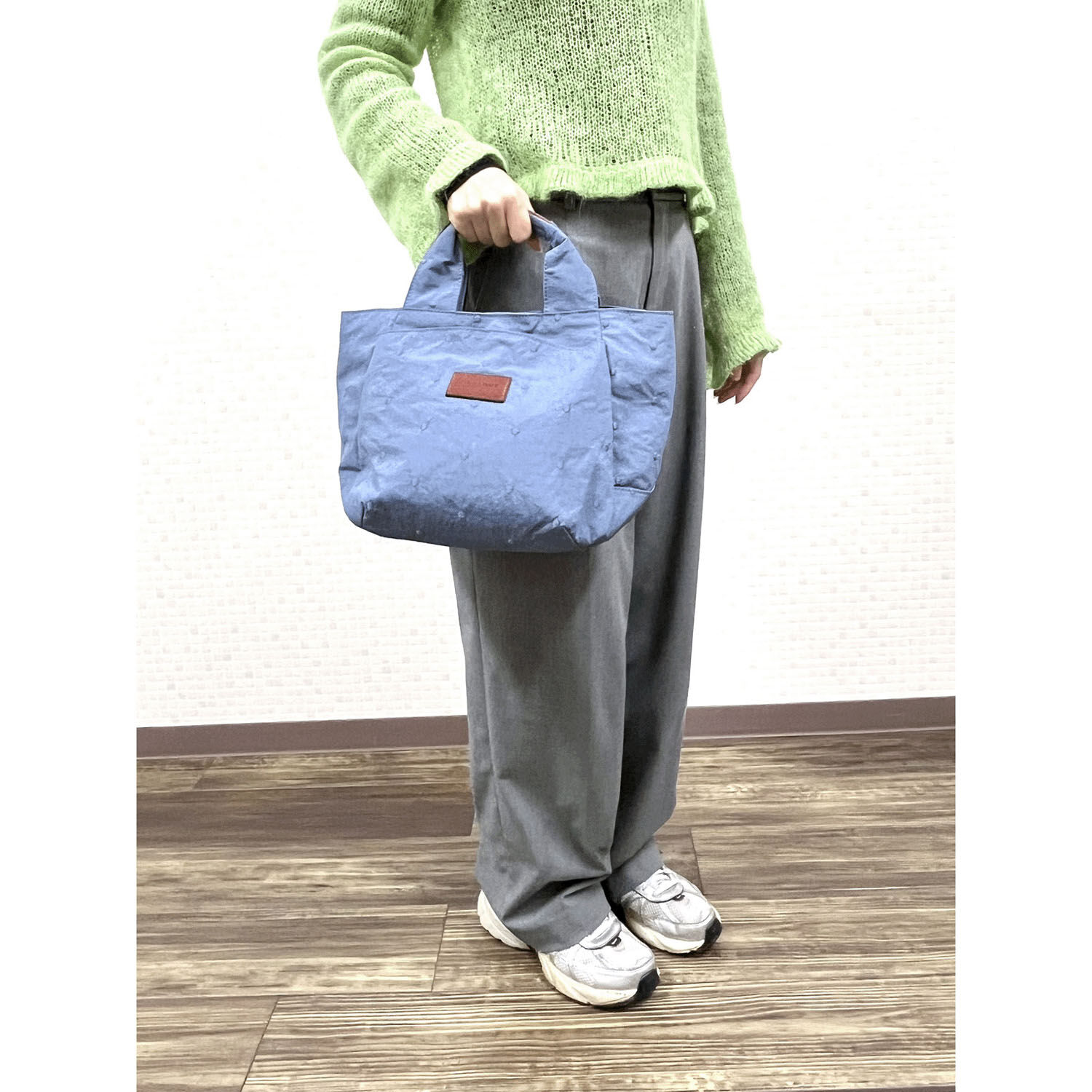 迷你圓點刺繡 尼龍托特包 約200g 3色【toleur】｜toleur ミニドット刺繍トートバッグ