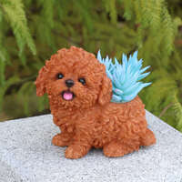 WooBia 坐姿犬貓造型花器 七款可選 背部植栽凹槽｜お座りプランターシリーズ 子犬・子猫