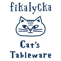 fikalycka 貓咪造型馬克杯 窯變釉 白色 尾巴把手 可微波｜fikalycka 猫マグカップ WH