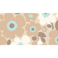 柔和花朵圖案 保冷午餐袋 附寶特瓶保冷套 黑色／米色／粉紅色｜カジュアルメリーフラワー保冷ボトル付バッグ