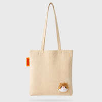動物探頭帆布托特包 39.5×39cm A4可放【SUCK UK】｜SUCK UK Peeky トートバッグ
