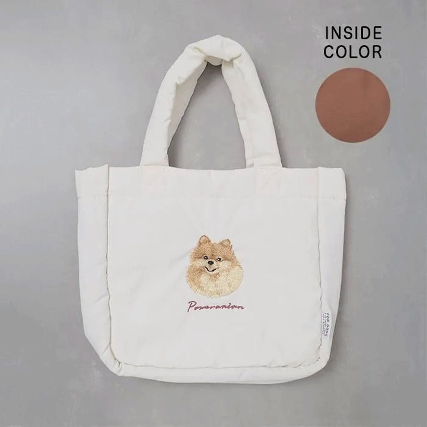 狗狗刺繡吊飾 輕量尼龍迷你托特包 15犬種｜ドッグ トートバッグ