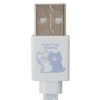 福福貓 扁線充電線Type-C｜ふくふくにゃんこ フラットケーブル