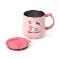 Sanrio Hello Kitty 附蓋不鏽鋼保溫保冷馬克杯 飲口蓋 約360ml｜ハローキティ 蓋付きステンレスマグ