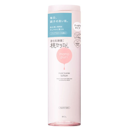 ももぷり 乳酸菌桃子神經醯胺保濕化妝水 清爽型 200ml|ももぷり潤いバリア化粧水R さっぱりタイプ