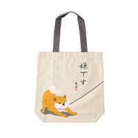 柴犬柴田 棉質A4托特包 39×38cm 不要不要款 2色｜A4トート いやいやしばたさん