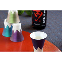 有田燒富士山烈酒杯 麟Lin 金屬光彩 紫色款 40cc｜麟Lin富士山ショットグラス パープル