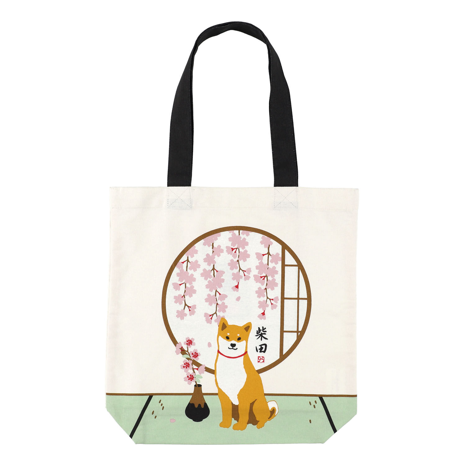 柴犬柴田 日本風景A4托特包 39×38cm 10款｜A4トート ご当地しばたさん
