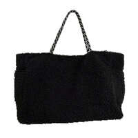 毛毛托特包 傘繩提把 側寬16cm 外袋×2 3色｜パラロープファートートバッグ