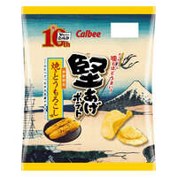 硬炸厚切洋芋片 燒烤玉米風味 60g Calbee｜堅あげポテト 焼きとうもろこし味