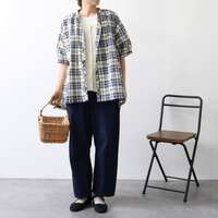 純棉軟丹寧十分褲長錐形長褲 腰圍64〜77cm股下64cm cloudnine｜10分丈テーパードデニムパンツ