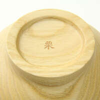 手作天然木湯碗 銘木椀 栗（くり）款 圓潤蜂蜜色 直徑11.5cm 日本製｜めいぼく椀 くり
