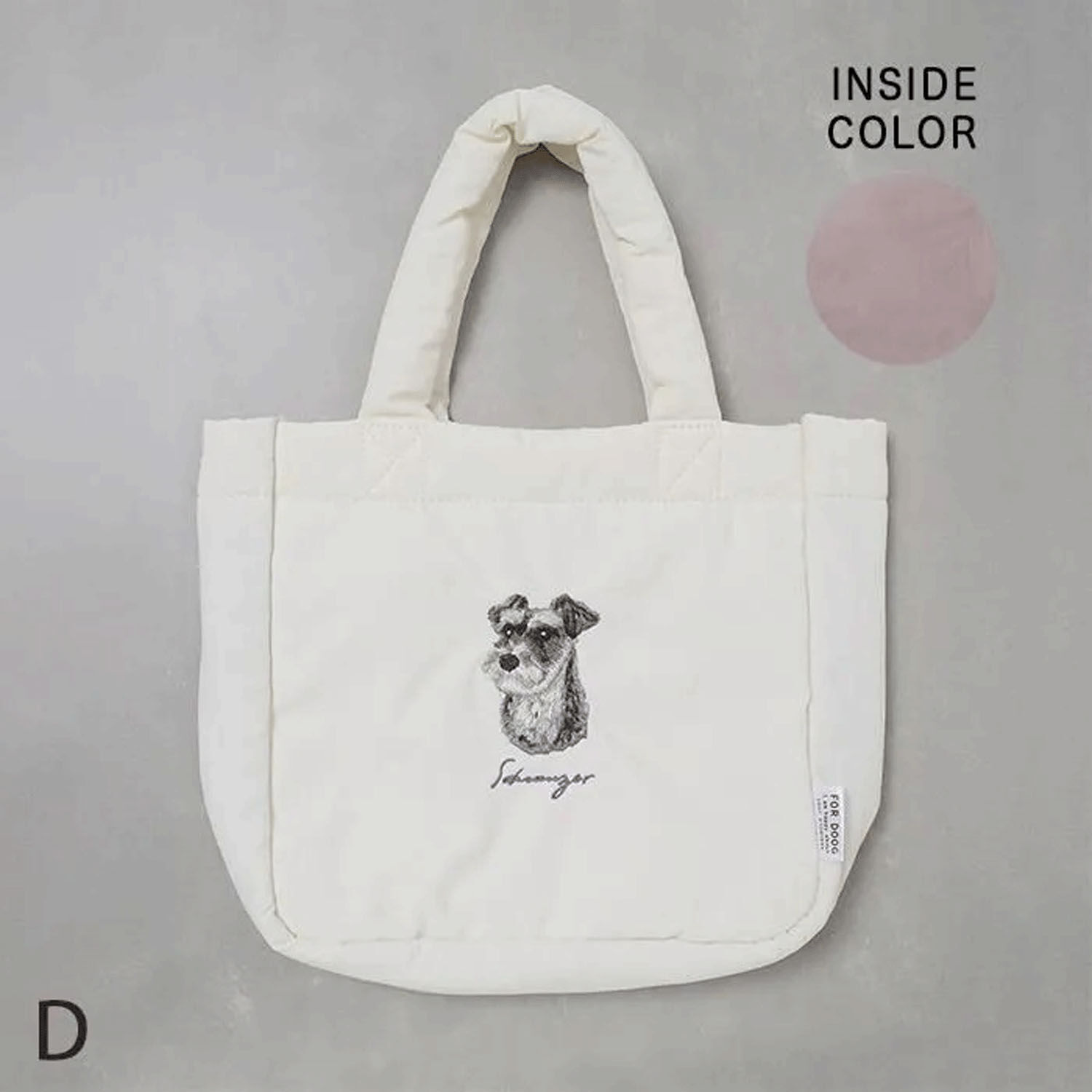 狗狗刺繡吊飾 輕量尼龍迷你托特包 15犬種｜ドッグ トートバッグ