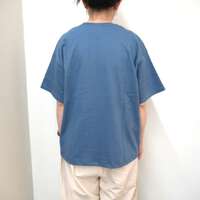 【ALL HOURS】MID TOWN 印花T恤 藍色 日本製 ｜ALL HOURS プリントTシャツ "MID TOWN"