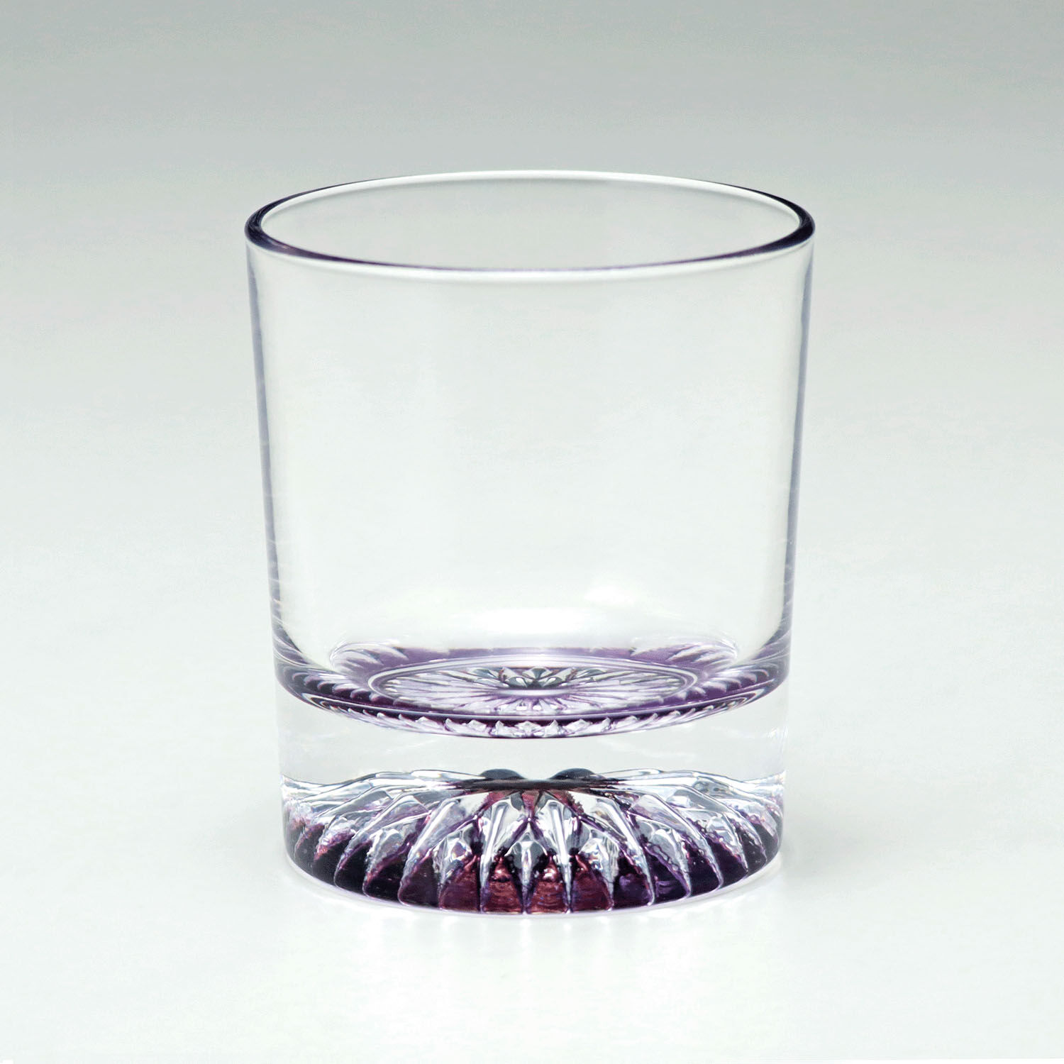 木盒裝鑽石切割底威士忌杯 厚底穩重 200ml 三色 日本製｜木箱入りダイヤグラス