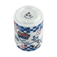 東京地圖壽司湯杯 環狀線站名附羅馬拼音 撥水印刷 美濃燒 270ml｜東京MAP寿司湯呑
