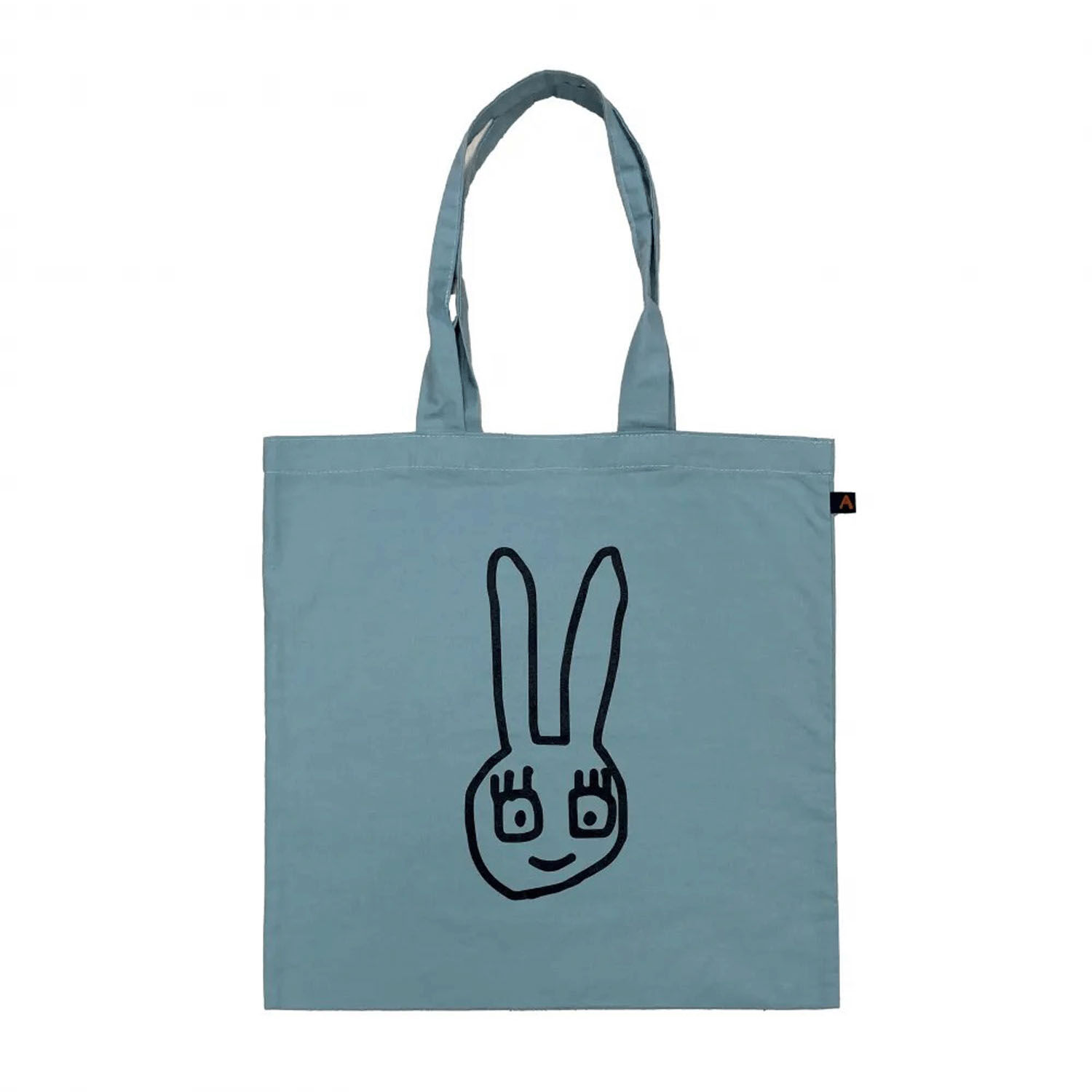 ゆるうさ 兔子印花棉布袋 40×40cm 可放A4【マタノアツコ】｜マタノアツコ ゆるうさシーチングバッグ