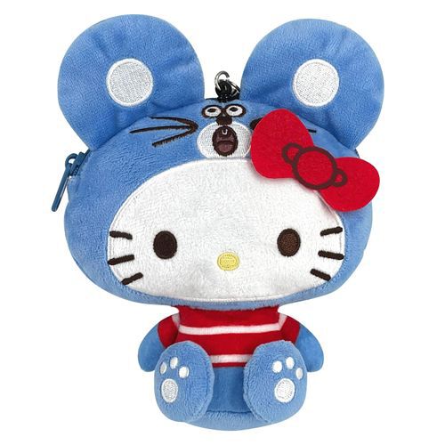 三麗鷗絨毛玩偶伸縮票卡零錢包 SWIMMER聯名款｜SWIMMER×SANRIO（スイマー＆サンリオ） パスケース