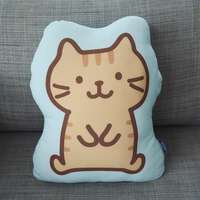 福福貓冰涼Q軟貓咪抱枕 40×31cm｜ふくふくにゃんこ ひんやりもっちりクッション