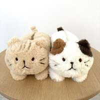 福福貓 玩偶造型筆袋 HAPiNS｜ふくふくにゃんこ ぬいぐるみペンポーチ