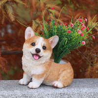 WooBia 坐姿犬貓造型花器 七款可選 背部植栽凹槽｜お座りプランターシリーズ 子犬・子猫