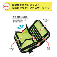 PUMA 環繞拉鍊短夾 附可調背帶 9.5×13cm 2色｜PUMA ラウンドファスナーウォレット