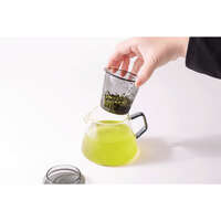 nikii cafe 耐熱玻璃茶壺 灰色酷感 玻璃濾茶器 300ml 可微波｜nikii cafeガラスポット