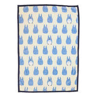 龍貓 中龍貓剪影 半身毛毯 140×100cm 長毛印花｜スタジオジブリ となりのトトロ ハーフ毛布 中トトロシルエット