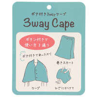 嚕嚕米 小不點 3WAY毛毯斗篷 線條款 粉紅色 70×120cm｜ムーミン ラインミイ ボア付き3WAYケープ ピンク