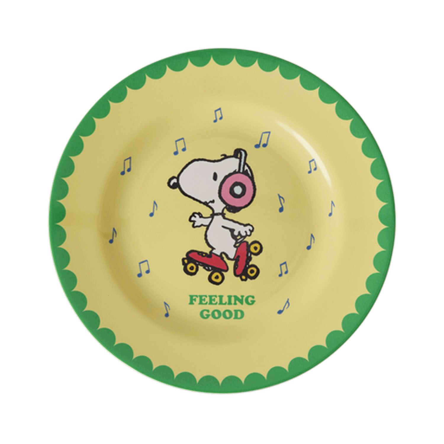 rice×PEANUTS 史努比美耐皿圓形點心盤 輕巧耐摔 6色可選｜rice×PEANUTS メラミン皿 丸