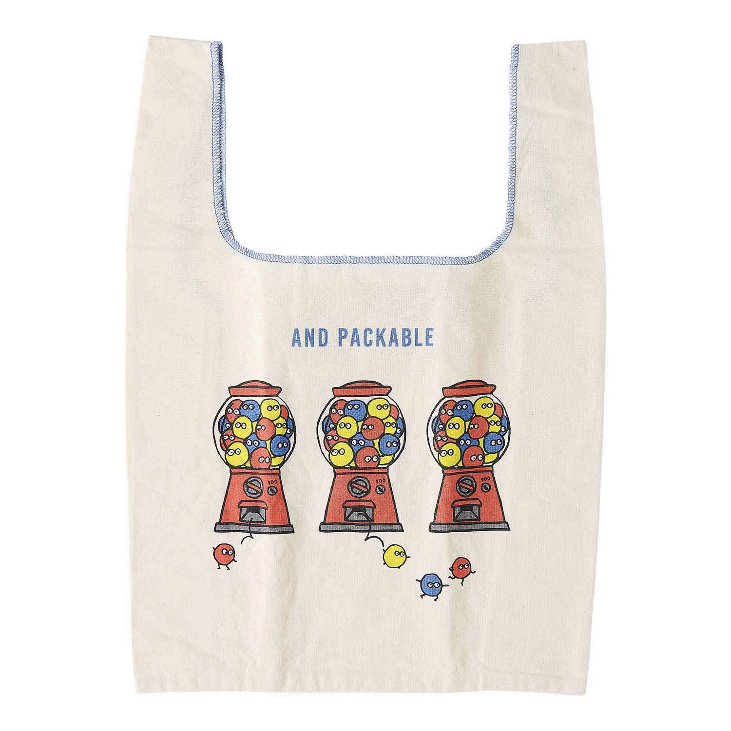 趣味圖案 迷你市集購物袋 29×28cm 側寬12cm 棉 18款｜ミニマルシェバッグ