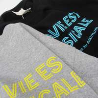 【Vent d'ouest】法文標語印花T恤 黑色 日本製 ｜Vent d'ouest ロゴTシャツ