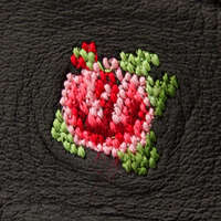 夢詩集 野花刺繡 三連拉鍊零錢包 大中小可分開 日本製 6色｜【日本製】夢詩集 3点小銭入れ