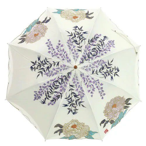 藤牡丹印花 遮光100% 晴雨兼用 折疊傘 50cm