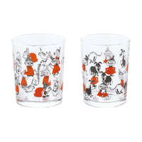 MOOMIN 嚕嚕米小不點玻璃杯 220ml 杯內也看得到圖案 貓咪／小狗｜ムーミン リトルミイプラス ガラスタンブラー