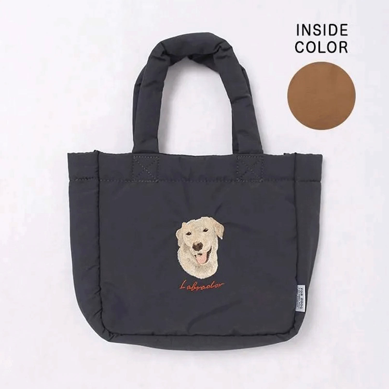 狗狗刺繡吊飾 輕量尼龍迷你托特包 15犬種｜ドッグ トートバッグ