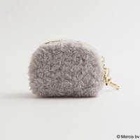 Miffy 米飛兔 毛絨迷你小包 7×5.5cm 藍色｜ミッフィー MIFFY BOA マイクロポーチ ブルー